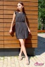 Платье Shikha London приталенного силуэта черного цвета выше колена