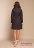 Купить пальто облегчённое NAUMI 001NS180001 BLACK - черный​ - облегченное пальто средней длины в мелкую стежку, воротник-стойка, прямой втачной рукав, подплечники, пальто отрезное по груди. Фото 3