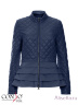 Комбинированная куртка с баской CONSO SS170116 - dark navy - тёмно-синий​ – прекрасный выбор для весны. Приталенный силуэт классической длины с небольшим воротником-стойкой. Фото 4