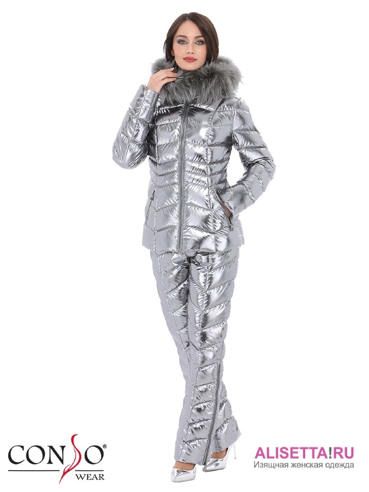 Комплект женский куртка+брюки Conso WSFP170553 - chrome – стальной
