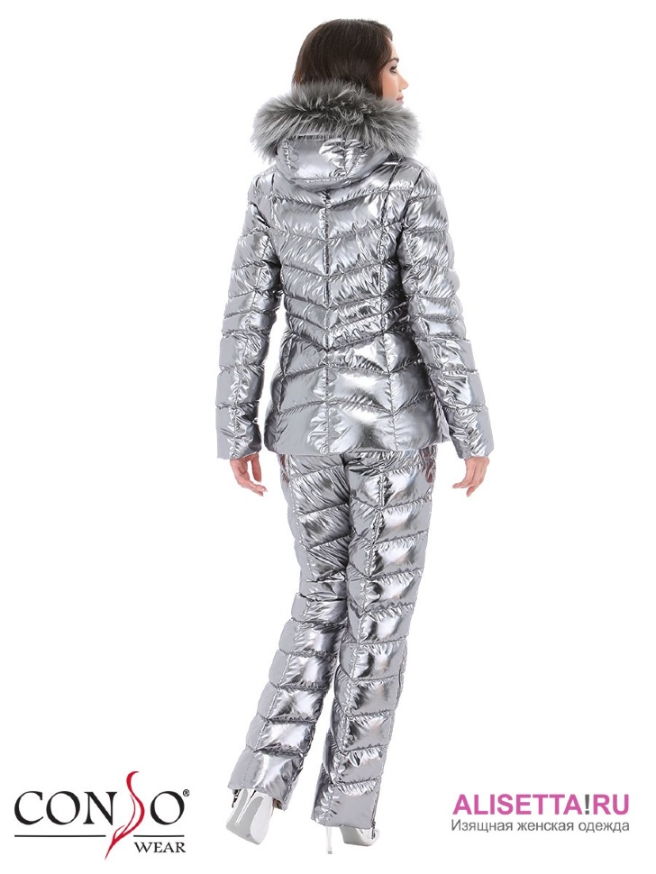 Комплект женский куртка+брюки Conso WSFP170553 - chrome – стальной