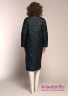 Пальто пуховое Miss NAUMI 18 W 123 00 31 Black – Черный​полуприталенного силуэта. Ромбовидная стежка, рубашечная пройма рукава, карманы боковые с листочкой. Вид сзади