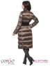 Классическое пальто Conso WL170524 - mocco – кофейный​ прямого силуэта длиной ниже колен. Пальто с воротником-стойкой. Фото 4