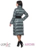 Классическое пальто Conso WL170524 - marine – бирюзовый​ прямого силуэта длиной ниже колен. Пальто с воротником-стойкой. Фото 4