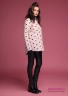 Купите куртку пуховую Miss Naumi 18 W 124 00 11 Koko rose – Розовый ​рубашечного типа. Ромбовидная стежка. Вид сбоку