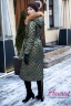 Женский зимний длинный пуховик с капюшоном и мехом на воротнике НАОМИ - NAUMI 18 W 710 02 33 Olive – Зеленый
