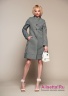 Купите ​пальто облегчённое NAUMI 001NS180001 KHAKI - хаки - облегченное пальто средней длины в мелкую стежку, воротник-стойка, прямой втачной рукав. Фото 1