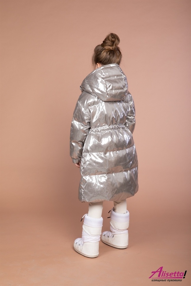 Пальто PRINCESS NAUMI 248 Z Mirror-Silver - Серебро