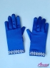 Перчатки с украшением из бусинок PACG011323 (синии)