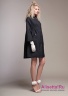Купить Пальто NAUMI 002NS180001 BLACK - чёрный​ - облегченное пальто средней длины в стиле бэби-долл, свободного кроя. Фото 2