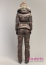 Женский зимний костюм NAUMI 18 W 820 02 22 Military bronze на гусином пуху