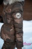 Теплый зимний пуховой костюм NAUMI 18 W 820 02 22 Military bronze – Хаки золотой