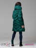 Стильное пальто Conso WL 180526 - jungle – ярко-зеленый А-силуэта длиной ниже колена. Модель с удобными врезными карманами. Фото 3