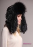 Модная женская шапка-ушанка Naumi 18 W 313 02 Black – Черный из коллекции NAUMI зима 2018-2019. Вид сбоку
