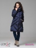 Стильное пальто Conso WL 180526 - indigo – чернильный​ А-силуэта длиной ниже колена. Модель с удобными врезными карманами. Фото 1