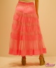 Длинная яркая юбка Derhy 50004 розовый на широкой резинке