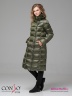 Элегантное пальто Conso WLF 180527 - khaki – хаки приталенного силуэта длиной миди. Фото 2
