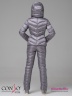Стеганый костюм Conso WSP 180551 - amethyst – сиреневый из двух предметов. Короткий пуховик приталенного силуэта. Фото 7