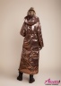 Удобное длинное пальто NAUMI 708 Z Mirror-Gold Rose