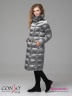 Элегантное пальто Conso WLF 180527 - metal grey – мокрый асфальт приталенного силуэта длиной миди. Фото 2