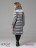Элегантное пальто Conso WLF 180527 - metal grey – мокрый асфальт приталенного силуэта длиной миди. Фото 3