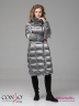 Элегантное пальто Conso WLF 180527 - metal grey – мокрый асфальт приталенного силуэта длиной миди. Фото 1