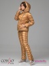 Стеганый костюм Conso WSP 180551 - gold – золотой из двух предметов. Короткий пуховик приталенного силуэта. Фото 5