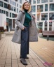 Женское прямое пальто марки Джейн Сарта модель 115 серый