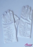 Перчатки с кружевом Цветы шиповника (белые) PACG011314