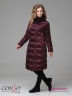 Элегантное пальто Conso WLF 180527 - marsala – винный​ приталенного силуэта длиной миди. Фото 2