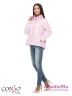 Удлиненная куртка Conso SS180105 - ice pink – светло-розовый​ свободного силуэта. Модель с длинными рукавами и воротником-стойкой застегивается на металлическую молнию. Фото 3