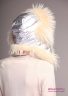 Модная женская шапка-ушанка Naumi 18 W 313 02 Silver – Серебряный из коллекции NAUMI зима 2018-2019. Вид сзади