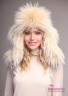 Модная женская шапка-ушанка Naumi 18 W 313 02 Silver – Серебряный из коллекции NAUMI зима 2018-2019. Вид спереди