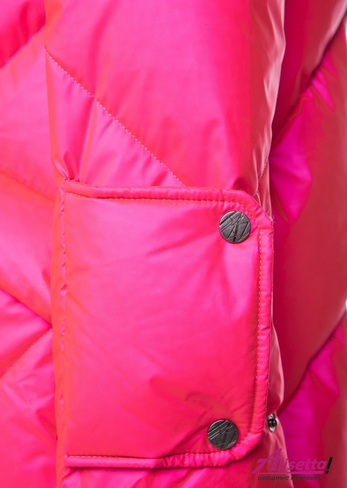 Пуховик NAUMI 1705 Neon-pink - ярко-розовый