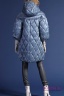 Расклешенное пуховое пальто MISS NAUMI MN 17 117 ARONE - голубой​ с объемными рукавами. Длина рукава 7/8. Ткань тафета полуглянец. Фото 3