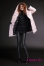 Куртка пуховая Miss NAUMI 18 W 128 00 31 Rose – Розовый​, двубортная, стеганая горизонтальными строчками, длина до середины бедра.