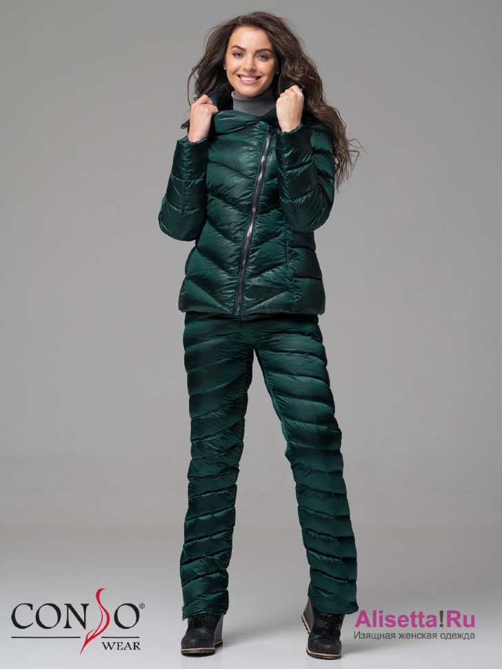 Комплект женский куртка+брюки Conso WSP 180551 - taiga – ультрамарин зеленый