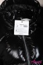 Куртка-пуховик из лаковой ткани с капюшоном и поясом NAUMI 818 X Black – Черный