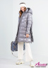 Зимнее женское пальто-пуховик с капюшоном НАОМИ 1109 Grey – Серый 2020-2021
