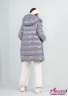 Модный зимний пуховик с теплым капюшоном НАОМИ 1109 Grey – Серый