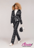 Женский теплый костюм с капюшоном  МИСС НАОМИ 140+141 L Black - Черный