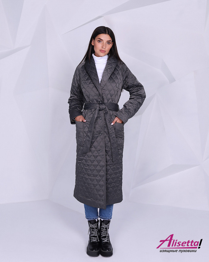 Пуховик-пальто Kaambez_One ON01 - серый