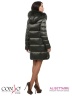 Удобная женская удлиненная куртка Conso WMF170533 - military – хаки​ прямого силуэта с воротником-стойкой и капюшоном. Модель застегивается на металлическую молнию. Фото 3 