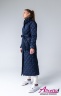 Купить женский пуховик халат НАОМИ - MISS NAUMI 103 M Navy - Синий в официальном интернет-магазине Alisetta.ru