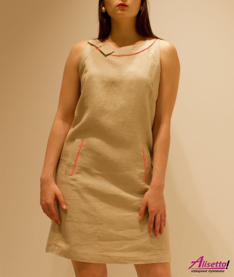 Платье Derhy 15018 бежевый