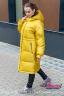 Стильный женский пуховик на озень-зиму с капюшоном НАОМИ 1742 Yellow -Желтый