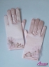 Перчатки с вышивкой из бисера PACG011319 (розовые) 