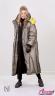 Теплое женское пальто-пуховик НАОМИ 1161 Khaki - Хаки прямого силуэта