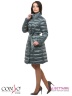 Элегантное пальто Conso WM170505 - marine – бирюзовый​ длиной выше колен. Модель приталенного кроя, подчеркнутого поясом на шлевках, с воротником-стойкой. Фото 2