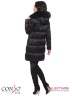 Удобная женская удлиненная куртка Conso WMF170533 - nero – черный​ прямого силуэта с воротником-стойкой и капюшоном. Модель застегивается на металлическую молнию. Фото 4